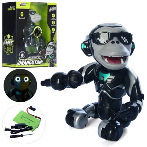 Робот-обезьяна BK Toys на батарейках со световыми и звуковыми эффектами (Q2)