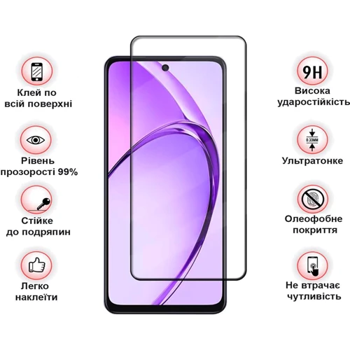 BeCover Tempered Glass Black для Oppo Reno14 5G (713933)