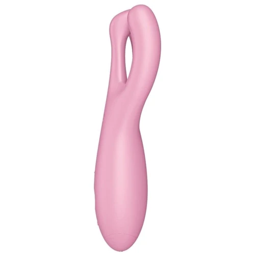Клиторальный смарт вибратор Satisfyer Threesome 4 Pink с тремя пальчиками