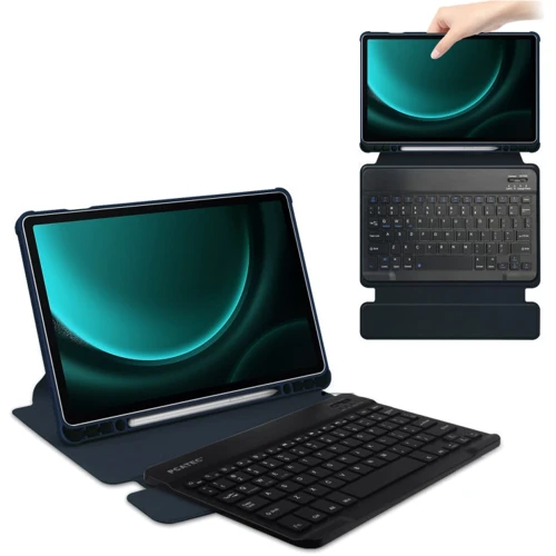 Аксессуар для планшетных ПК BeCover Case Rotatable Smart Keyboard Deep Blue for Samsung X810 Galaxy Tab S9 Plus / S9 FE Plus SM-X610/SM-X616B (710393) фото 3