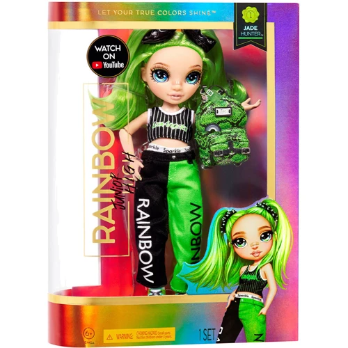 Кукла Rainbow High серии Junior - Джейд Хантер (с аксессуарами): Высота, см 23