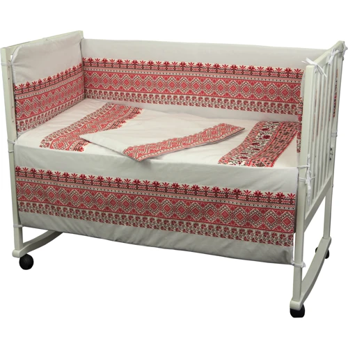 Набор для детской кроватки Руно "Славяночка" 60x120 (977.02СУ_Червоний): Тип постельный комплект