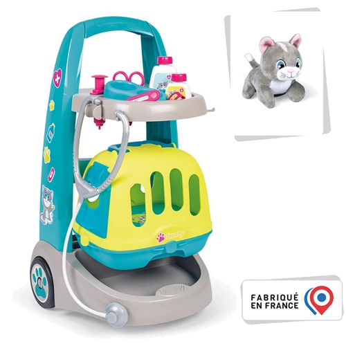 Игровой набор Smoby Ветеринарная мобильная клиника с котиком и переноской (340402)
