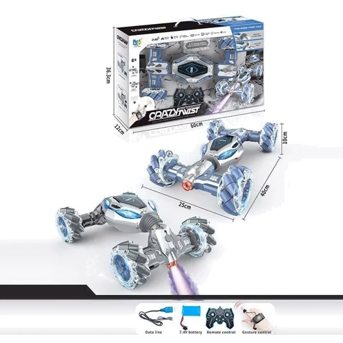 Машина всюдихід на радіокеруванні: браслет, звук, світло (2 кольори) (DH 666-63)