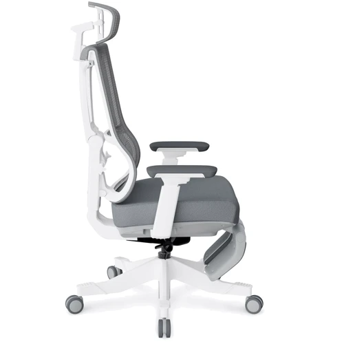 Крісло Mealux S6 Air Fabric Grey White (HF-S6 F/GW) фото 8