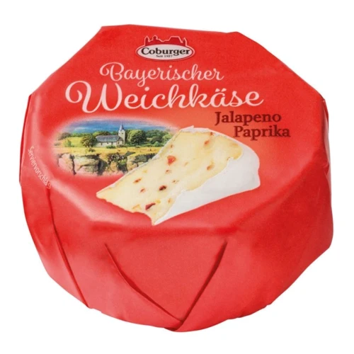 Сыр Coburger Bayerischer Weichkäse Jalapeno Paprika 150 г (DLR12267)