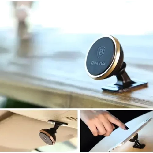 Держатель Baseus Car Holder Magnetic Adjustable Gold (SUCX140015) фото 7