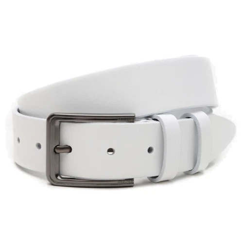 Чоловічий ремінь Borsa Leather білий (V1125GX36-white)