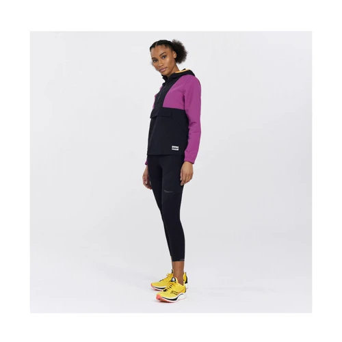 Анорак Saucony Track Anorak 800388-BK 42 (S) черный с капюшоном фото 7
