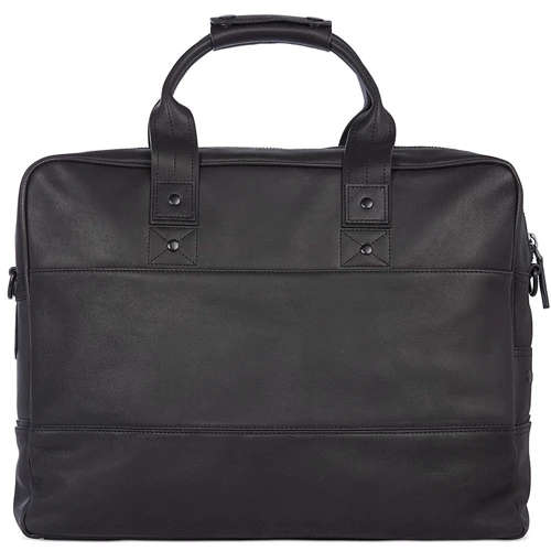 Decoded Leather Briefcase Black (D6MBC15BK) for MacBook Pro 15": Материал кожа