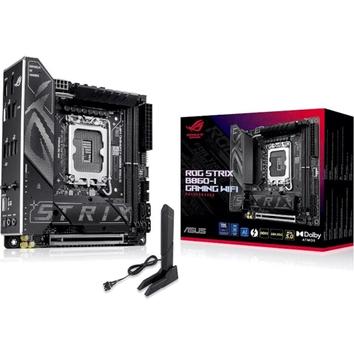 ASUS ROG STRIX B860-I GAMING WIFI: Оперативная память 2xDDR5 9066+ МГц, до 128 ГБ