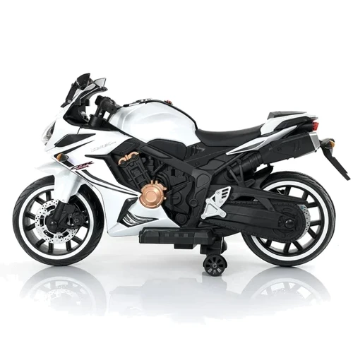Дитячий електромотоцикл Bambi Racer білий (M 4839L-1): Максимальна швидкість, км/год 5