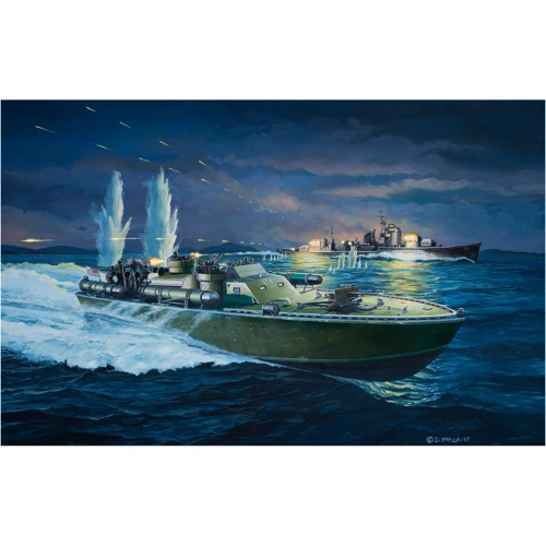 Сборная модель-копия Revell Патрульный торпедный катер PT-109 уровень 4 масштаб 1:72 (RVL-05147) фото 7