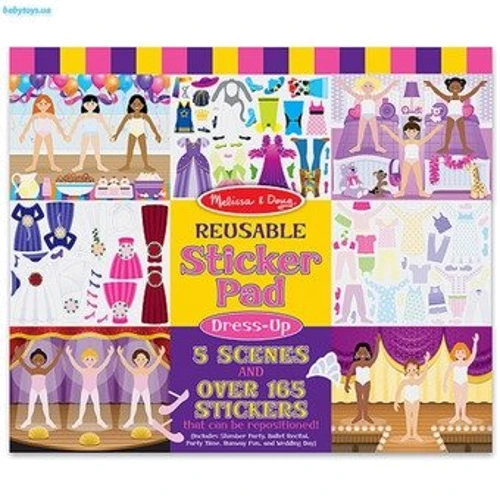 Melissa&dog Многоразовые виниловые стикера Мода (MD14198): Производитель Melissa&Doug