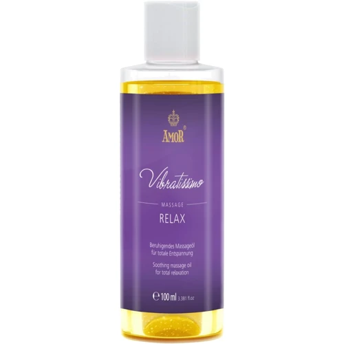 Массажное масло Amor Vibratissimo Relax с успокаивающим ароматом, 100 мл: Тип Масло