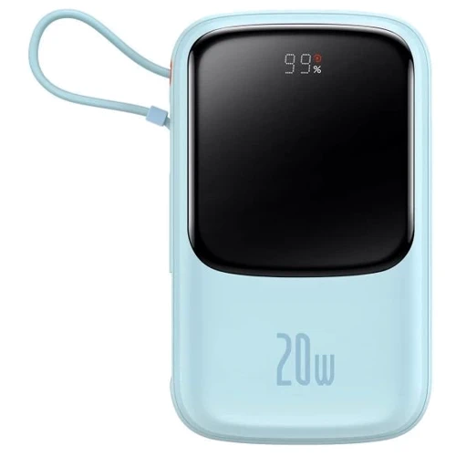Внешний аккумулятор Baseus Power Bank 10000mAh Qpow Pro Digital Display Fast Charge Power Bank 20W Blue (PPQD020003)