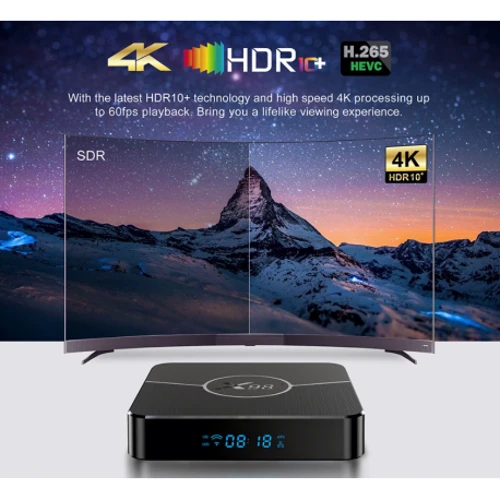 Приставка Smart TV X98 Plus 4/32Gb: Оперативна пам'ять, ГБ 4
