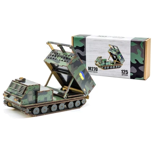 Дерев'яний 3D конструктор PuzzleOk М270, 125 подітий. (125-0209)