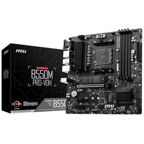 MSI B550M PRO-VDH: Оперативная память 4xDDR4 4400 МГц, до 128 ГБ