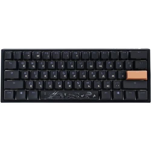 Клавиатура Ducky One 3 Mini Cherry MX Silent Red RGB Black UA (DKON2161ST-SUAPXCLAWSC1): Количество клавиш 61