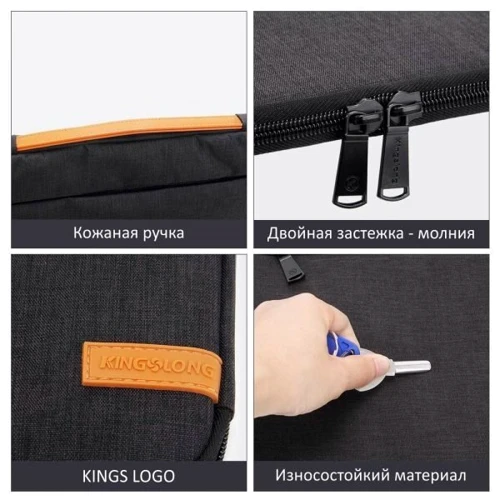Сумка для ноутбуков Kingslong 15.6" Black (KLM181007A001-15.6) фото 6