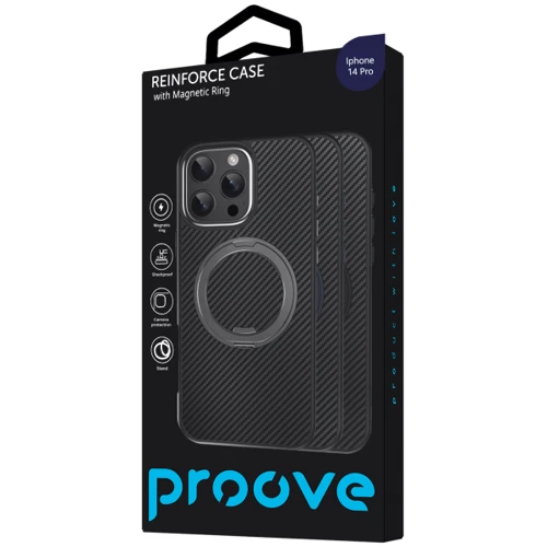 Чехол для iPhone Proove Reinforce Case with Magnetic Ring Blue for iPhone 14 Pro фото 7