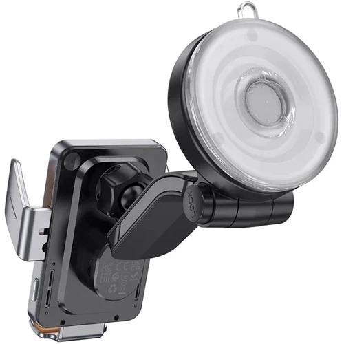 Держатель Hoco Car Holder Wireless Charger HW8 15W Metal Gray: Тип автомобильный