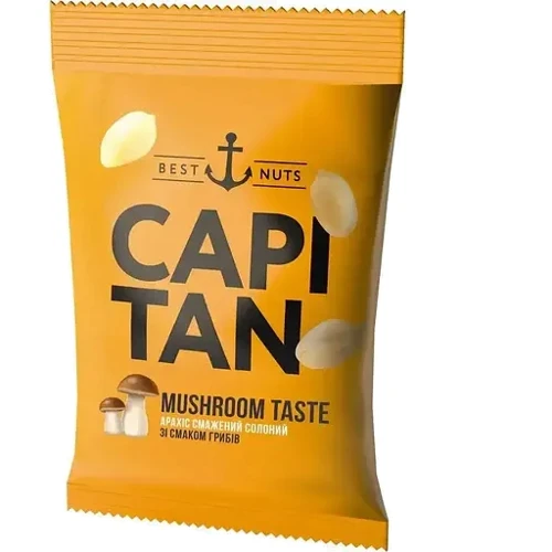 Арахис жареный соленый со вкусом грибов Capitan 70 г (4820240035930)