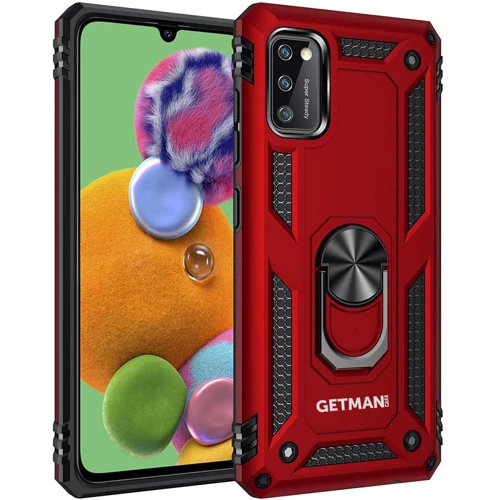 Чехол для телефонов Mobile Case Shockproof Serge Magnetic Ring Red for Samsung A415 Galaxy A41