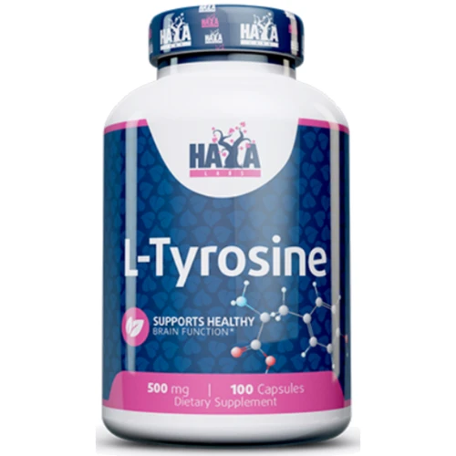 Аминокислота для спорта Haya Labs L-Tyrosine 500mg 100 caps / 100 servings