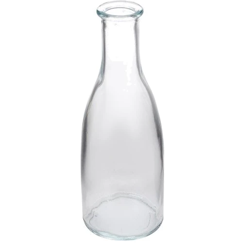 Ваза Lefard Bottle white-frost 4 шт 18х6x26.5 см (804-114): Колір, орнамент прозрачная