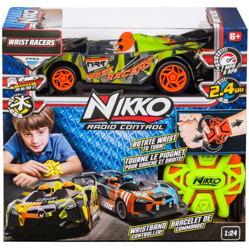 Машинка на радиоуправлении Nikko Wrist Racers Neon Camo зеленая (10292): Привод Полный