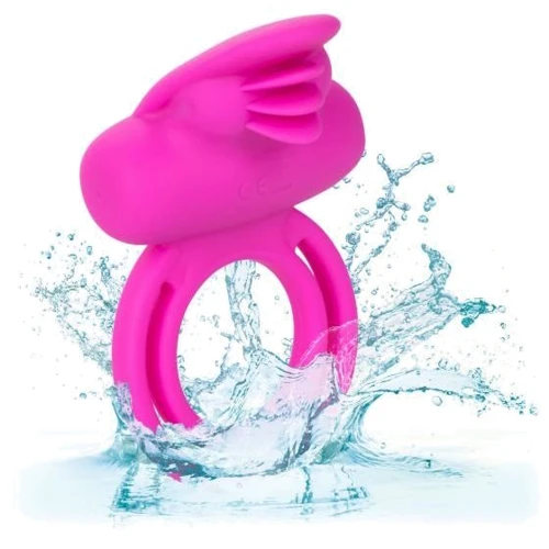 Эрекционное кольцо со стимулятором клитора CalExotics Dual Clit Flicker Enhancer