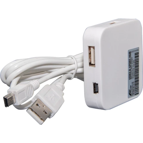 Аксесуар для накопичувача Frime 4хUSB2.0 Hub White (FH-20021) фото 3