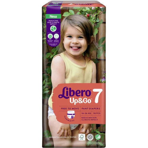 Підгузки Libero Up&Go Розмір 7 (16-26 кг) 30 шт (7322541743240) фото 12