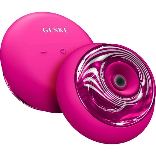 Массажер Звуковой массажер для лица и тела GESKE Sonic Cool & Warm Face and Body Massager 9 в 1 Magenta (GK000699MG01)