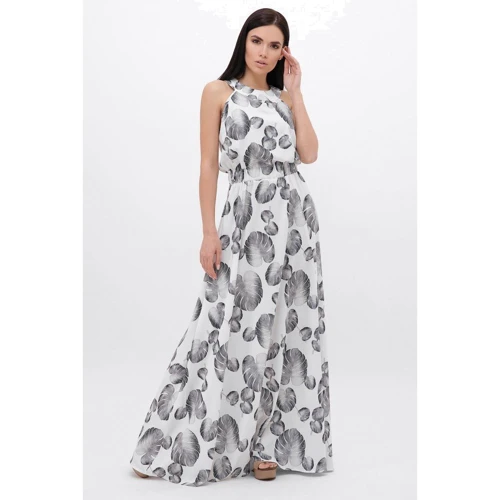 Сарафан FashionUp SRF-1814A-46 46 білий повсякденний довгий максі