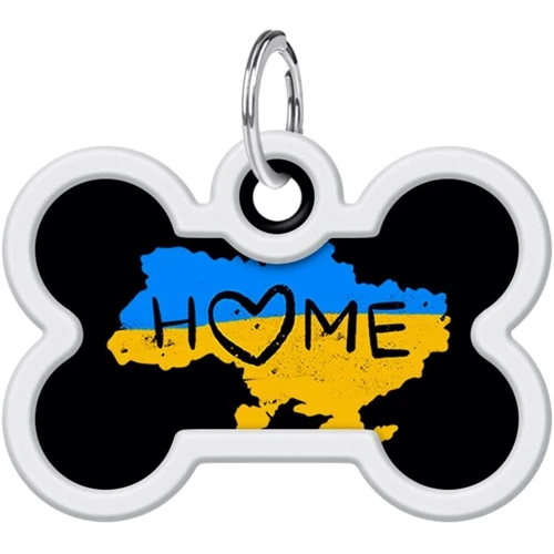 Адресник металлический WAUDOG Smart ID c QR паспортом рисунок Дом 40х28 мм (0640-0230): Тип Аксессуары к ошейникам