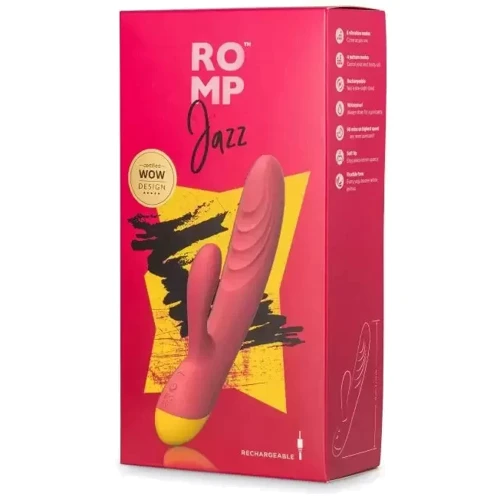 Romp Jazz - яркий вибратор-кролик (розовый)