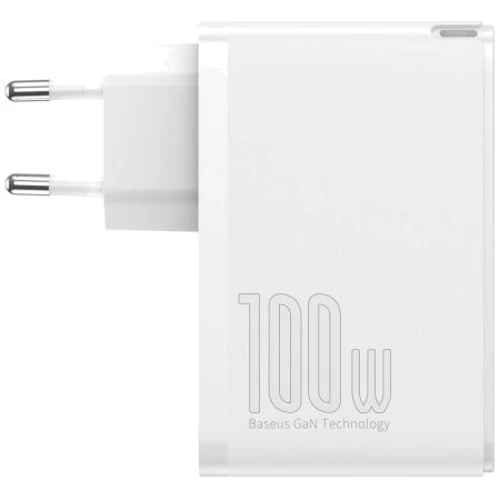 Зарядное устройство Baseus Wall Charger GaN2 2xUSB-C+2хUSB 100W White with USB-C Cable (CCGAN2P-L02): Особенности Быстрая зарядка, USB-C