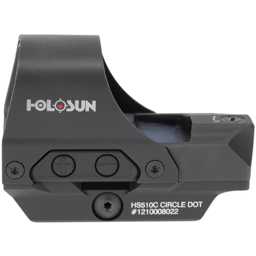 Приціл Holosun 510 Open Reflex, 2 MOA Dot & 65 MOA Circle (Red), H 1.63in, QD mount, Solar (1592.00.48)