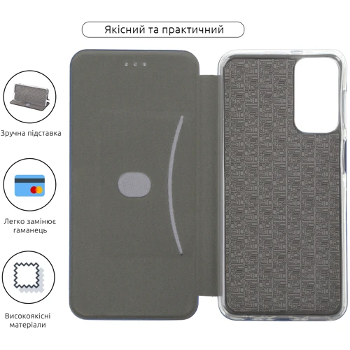 Чехол для телефонов ArmorStandart Leather G-Case Blue for Samsung M135 Galaxy M13 4G (ARM63220): Тип чехол-книжка