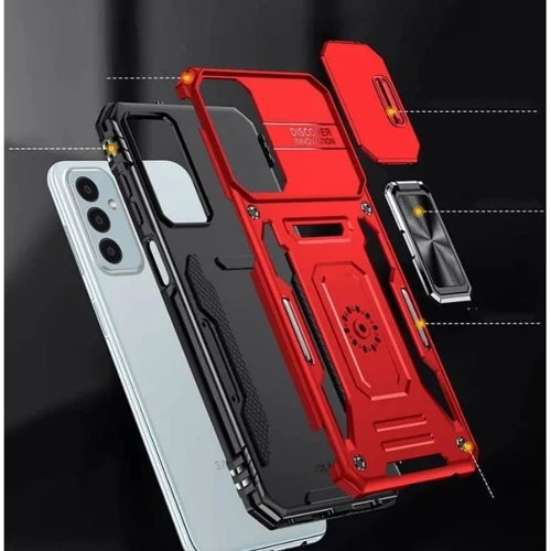 Чехол для телефонов Mobile Case Camshield Army Ring Red for Samsung A266 Galaxy A26 5G: Пленка в комплекте нет