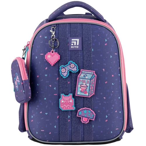 Рюкзак каркасный Kite K24-555S-3 Education 555 Pixel Love (K24-555S-3): Тип Для первоклассников
