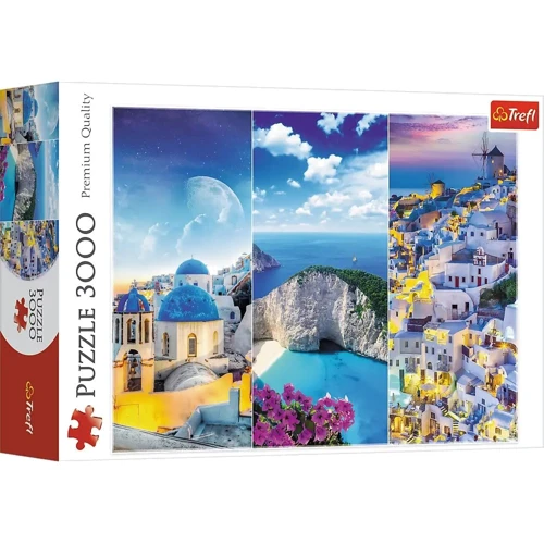 Пазл Trefl Греческие каникулы - коллаж 3000 элементов (33073)