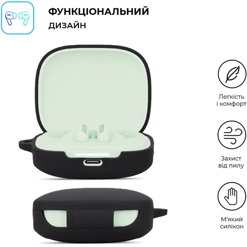 Чехол ArmorStandart Hang Case Black for Xiaomi Redmi Buds 6 (ARM83390): Тип Чехол