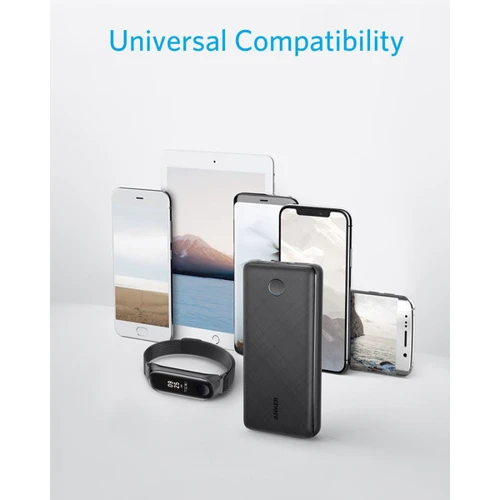 Внешний аккумулятор ANKER Power Bank PowerCore Select 20000mAh 2xUSB 3A Black (A1363G11): Емкость батареи, мАч 20000