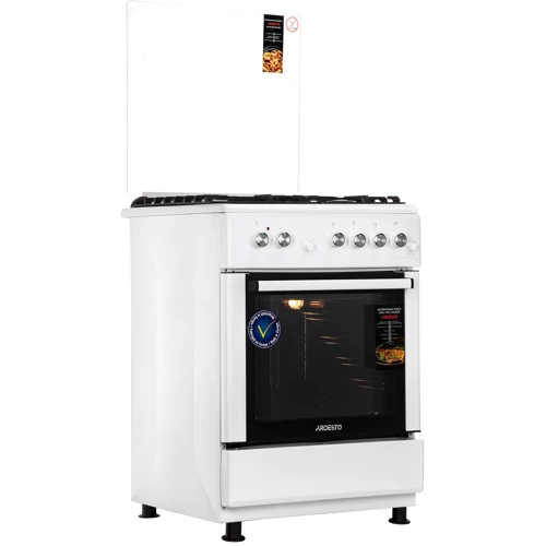 Плита комбінована Ardesto FSC-F6060PW: Кількість газових конфорок 4