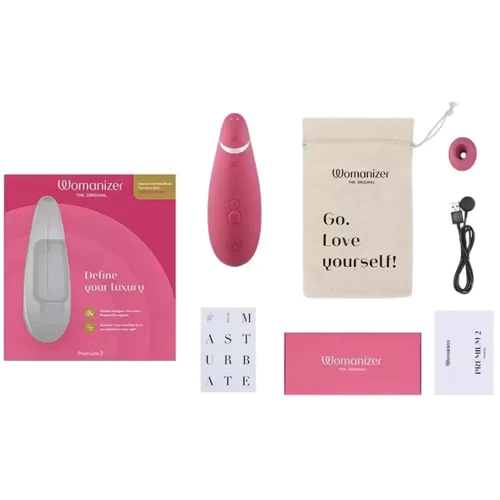 Клиторальный стимулятор Womanizer Premium raspberry