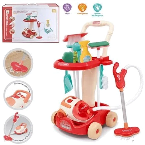 Детский игровой набор Limo Toy тележка для уборки с пылесосом (8009)